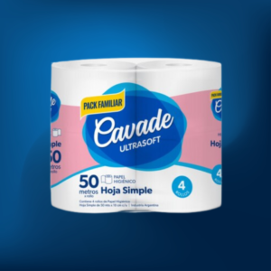 Papel Higienico Cavade 4u x50M Bolson