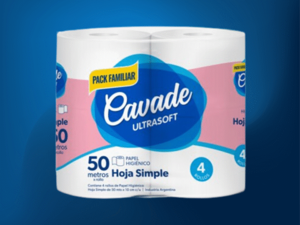 Papel Higienico Cavade 4u x50M Bolson