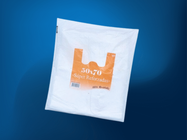 Bolsas Camisetas Mamut 50x70 - Polyfilm 80u x Paquete