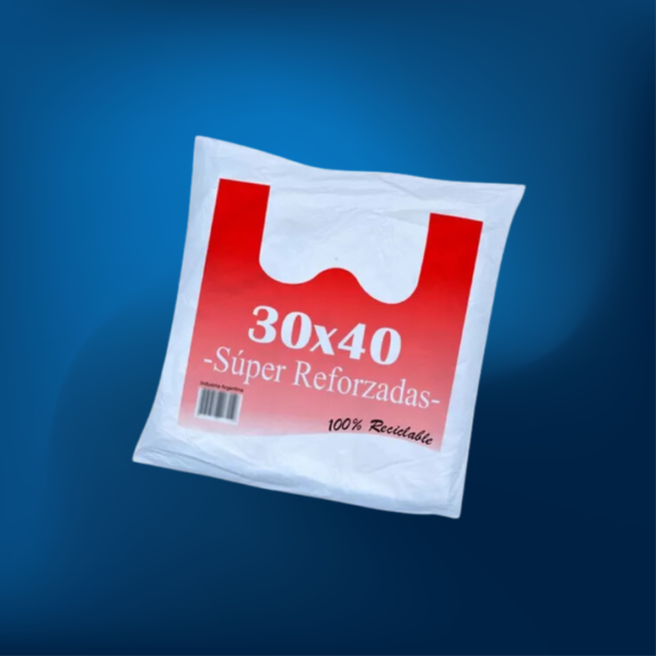 Bolsas Camisetas Mamut 30x40 - Polyfilm 100u x Paquete