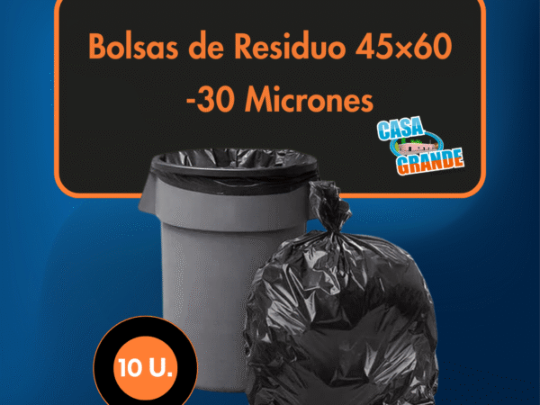 Bolsas de Residuo Casa Grande 45x60 - 30 Micrones