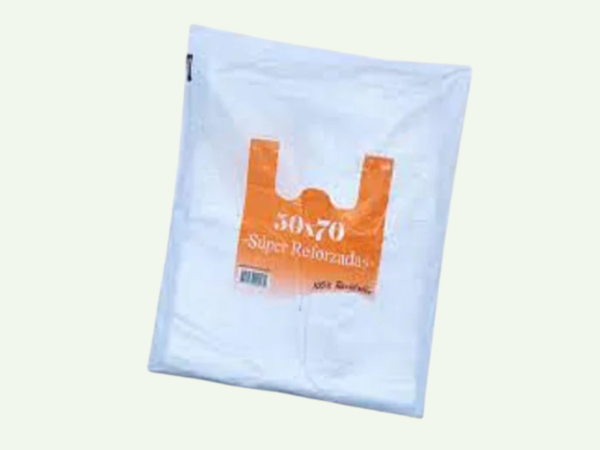 Bolsas Camiseta Mamut 50x70 - Polyfilm 80u x Paquete