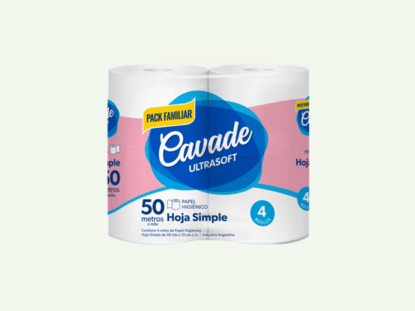 Papel Higienico Cavade 4u x50M Bolson